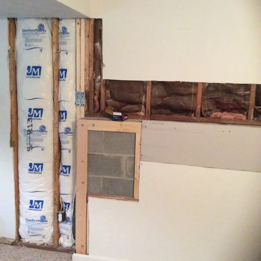 Wall insulation replacement during Contents Cleaning & Restoration in Berwyn